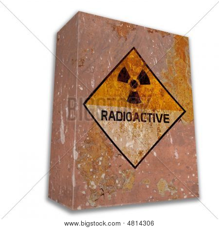 Caja de hierro oxidado para Material radiactivo