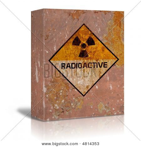 Caja de hierro oxidado para Material radiactivo