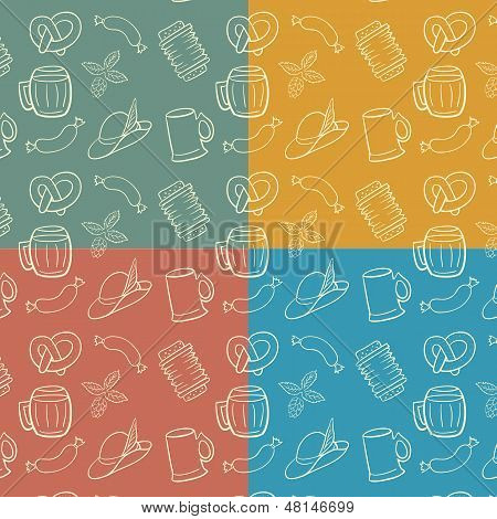 Bunte Oktoberfest nahtlose Hintergrund.