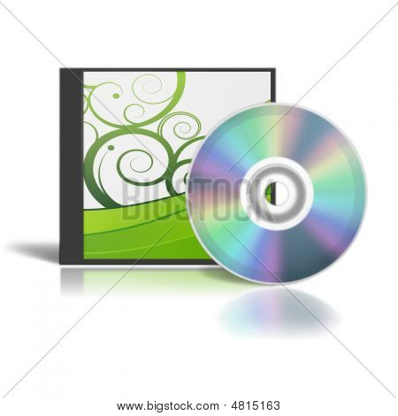 DVD boks med en generisk Design i grønt og hvidt