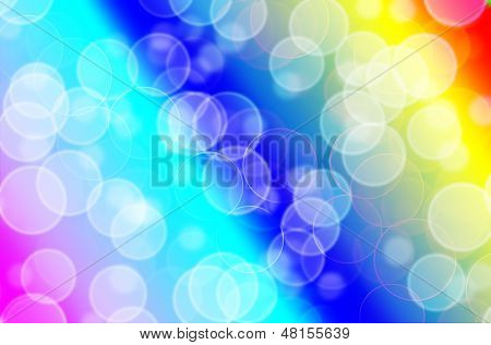 Abstract Colored Background With Circles