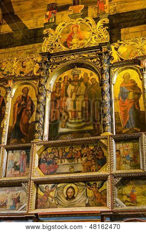 RADRUZ, Polonia, CIRCA 14 luglio 2013 - antico greco cattolica in legno Chiesa di s. Paraskeva (UNESCO W