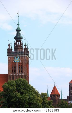 St. Catherine's Church In Gdansk, Poland