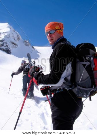 Man In de bergen