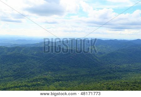 Mountain Landscape At Chaiyaphum Province, Thailand