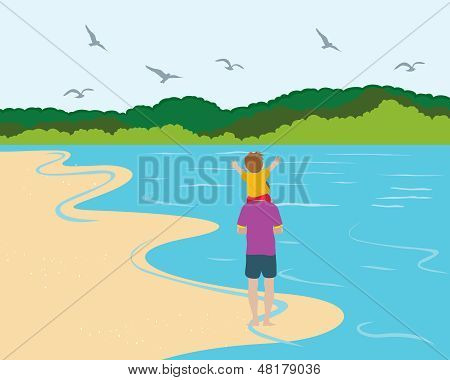 Première fois à la mer