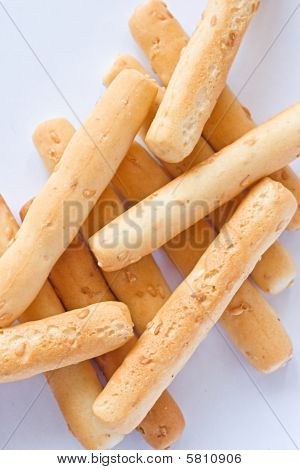 Susam tohumu breadsticks beyaz