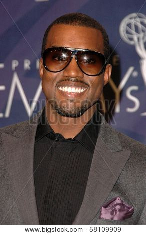 Kanye West in the press room at the 59th Annual Primetime Emmy Awards. The Shrine Auditorium, Los Angeles, CA. 09-16-07