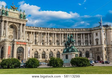 Vienna Hofburg Imperial Palace At Day, - Austria