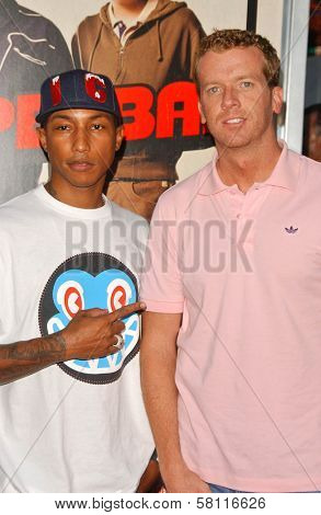 Pharrell Williams and McG at the Los Angeles Premiere of 