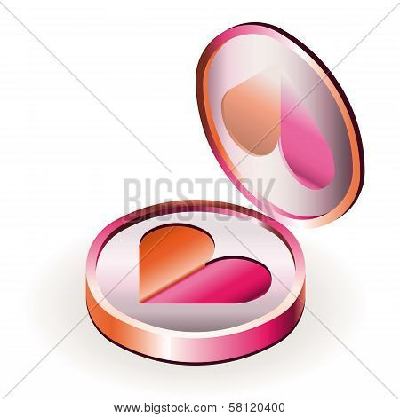 Neon Glowing Pik And Orange Eye Shadows