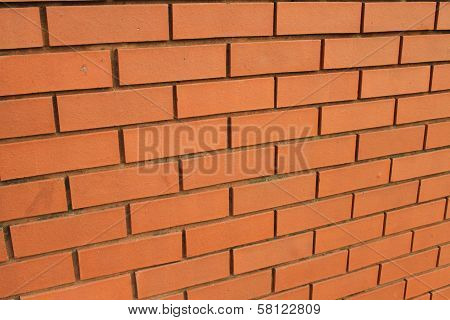 background of red brick wall