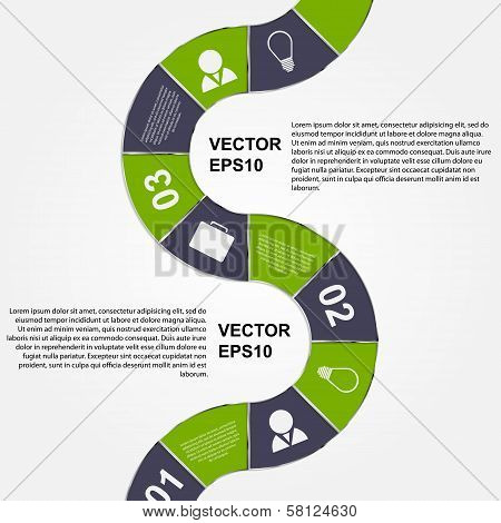 Vector Abstract Infographic. Modern Design Template