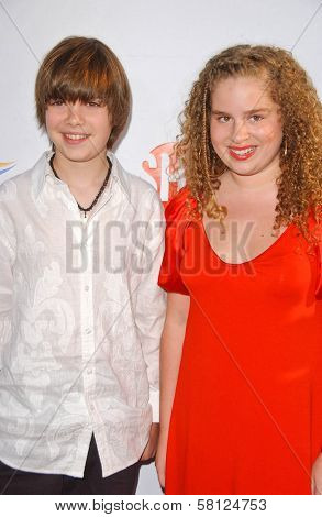 Alexander Gould and Allie Grant at the 