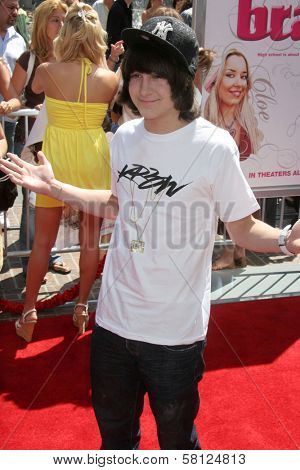 Mitchel Musso at the Los Angeles premiere of 