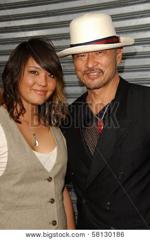 Cary-Hiroyuki Tagawa and daughter Brynne at the Los Angeles premiere 