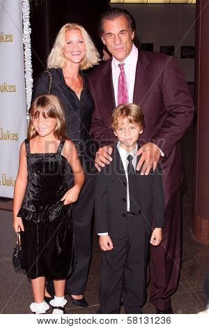 Robert Davi and family at the special screening of 
