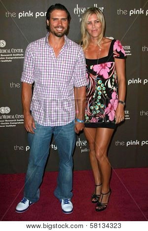 Joshua Morrow and wife Tobe at the 3rd Annual Pink Party benefiting Cedars-Sinai Women's Cancer Research Institute. Viceroy Hotel, Santa Monica, CA. 09-08-07