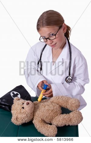 Pequeño doctor chica