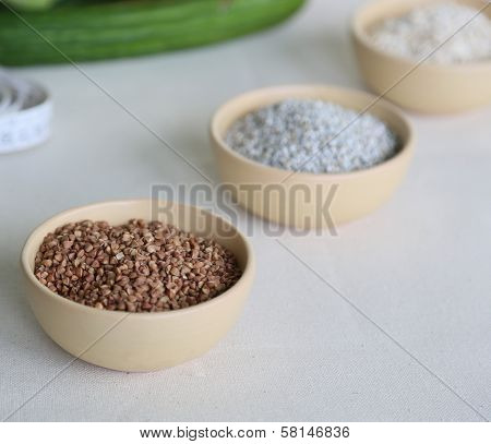 Buckwheat Cereal In The Salad Dish