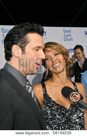 Dane Cook and Jessica Alba at the Los Angeles Premiere of 