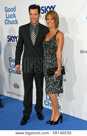 Dane Cook and Jessica Alba at the Los Angeles Premiere of 