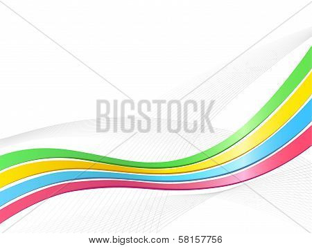 Ribbon wave background