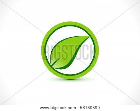 Abstract Eco Stop Icon