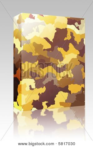 Camouflage mønster boks pakke