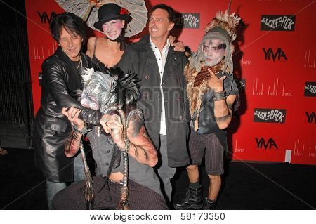 Billy Morrison and Donovan Leitch  at the Launch Party for Wes Borland's Album 