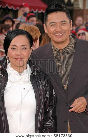 Chow Yun-Fat and wife Jasmine at the World Premiere of 