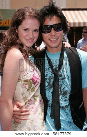 Sarah Drew and Aaron Yoo at the Los Angeles Premiere of 