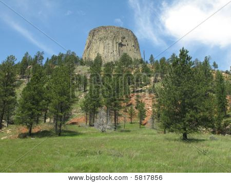 Devils Tower nationalmonument i Wyoming