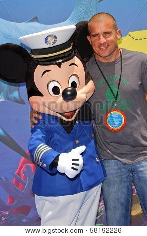 Dominic Purcell at the Opening of Disneyland's 