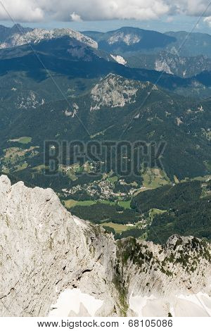 Mountain View Of A Valley