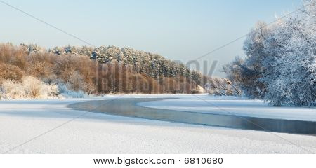 Bøje af vinter River