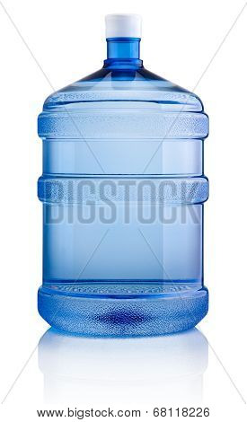 Big Bottle Of Water Isolated On White Background