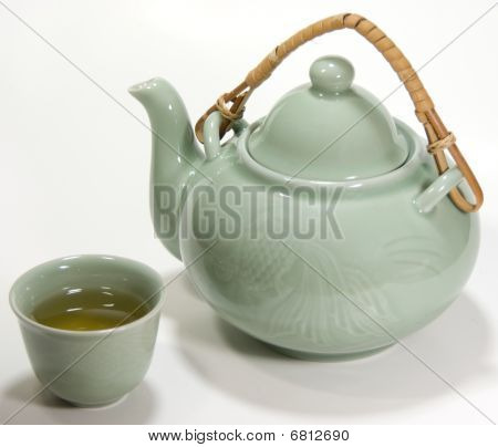 Aasian teeastiasto ja vihreää teetä