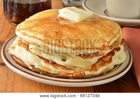 Buttermilk Pancakes Closeup