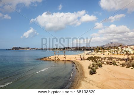 Beach In Puerto De Mazarron. Spain