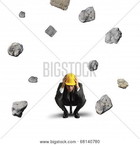 Frightened Businessman
