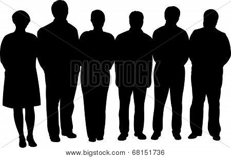 staff silhouette vector