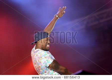 Dr Locksmith from band Rudimental performs at Exit Festival, Novi Sad