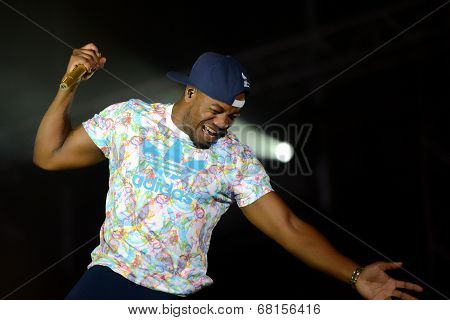 Dr Locksmith from band Rudimental performs at Exit Festival, Novi Sad
