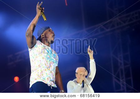 Dr Locksmith from band Rudimental performs at Exit Festival, Novi Sad