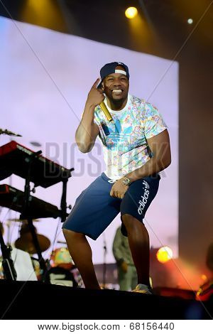 Dr Locksmith from band Rudimental performs at Exit Festival, Novi Sad