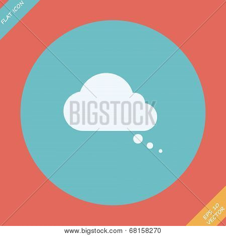Comic speech bubbles icon - vector illustration.