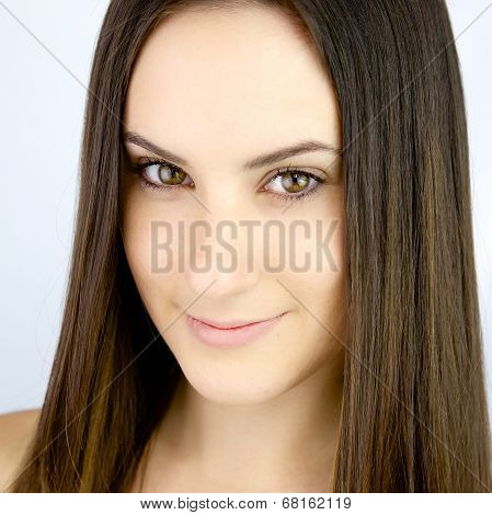 Cute Smart Woman Looking