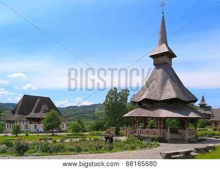Barsana Monastery Complex In Maramures In Romania