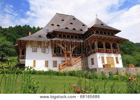 Barsana Monastery Complex In Maramures In Romania
